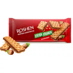 Roshen Extra Crunch 142g Mogyorós krémmel töltött ostya