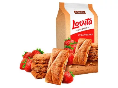 Lovita teasütemény 168g Epres