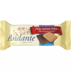 Andante félig mártott keksz 100g Tej