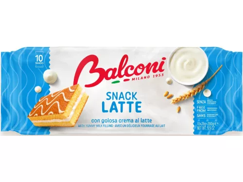 Balconi piskóta 10*28g Latte-Tejes