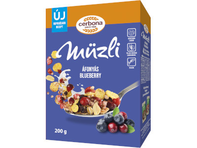 Cerbona dob.müzli 200g Áfonyás