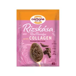   Cerbona rizskása Kollagén és Inulin 45g Étcsokoládés HCN édesítőszerrel