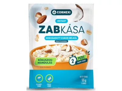 Cornexi HCN zabkása 55g Kókusz-mandulás chia magos