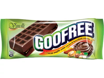 Goofree 50g Kakaós-mogyorós kakaós tésztaban
