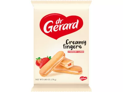 Gerard 170g Piskóta Eper-tejszín ízű kémmel
