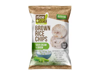 Rice Up! Brown Rice Chips Hagymás-tejfölös 60g