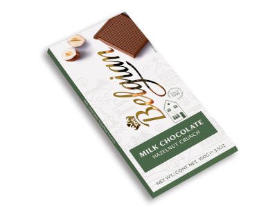 Belgian 100g Milk Crunchy Haselnut