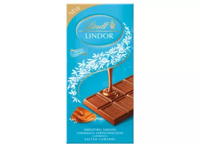 Lindt Lindor  táblás 100g Salted Caramel 08.31.szav.