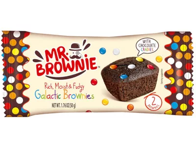 Mr.Brownie szelet 50g Tejcsokoládés drazséval