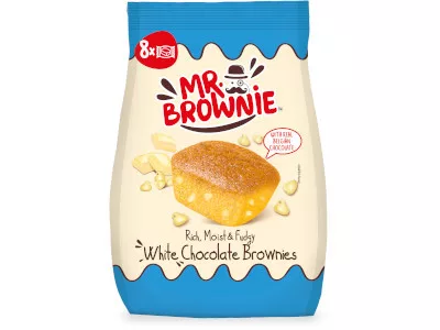 Mr.Brownie 200g Fehér Csoki darabos