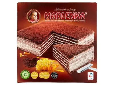 Marlenka 800g torta mézes - Kakaós