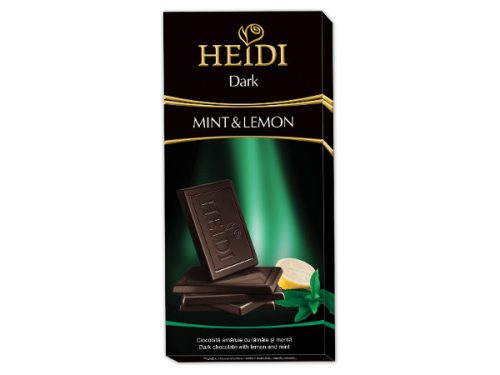 HEIDI 80g Étcsokoládé Mint és Lemon