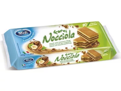 Midi Piskóta szelet 10*28g Mogyorós