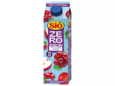 Sió 1l Zero 19% Piros szőlő-Alma