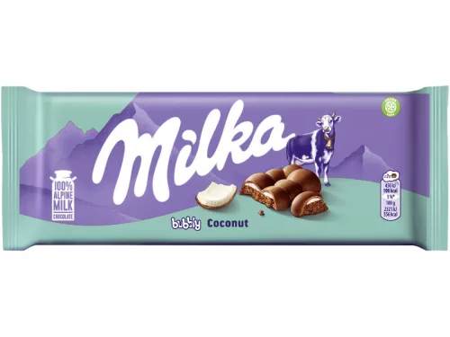 Milka 97g Bubbly Coconut