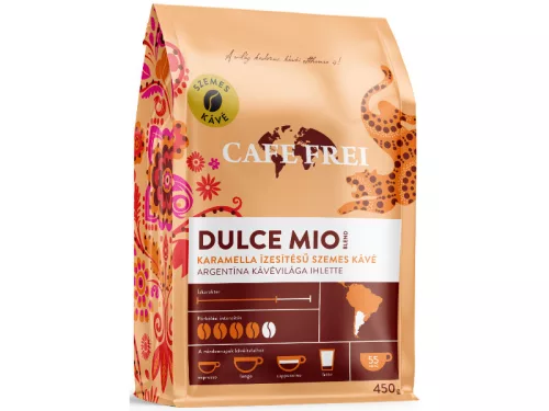 Cafe Frei szemes kávé 450g Dulce Mio Karamella Argentína