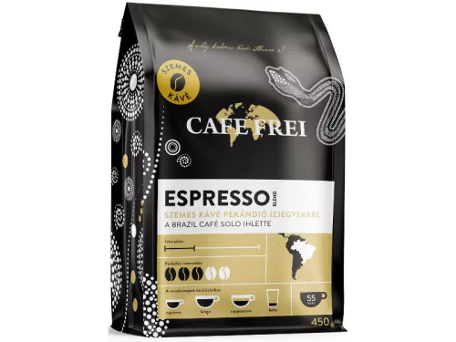 Cafe Frei szemes kávé 450g Espresso Pekándió ízjegyekkel Brazil