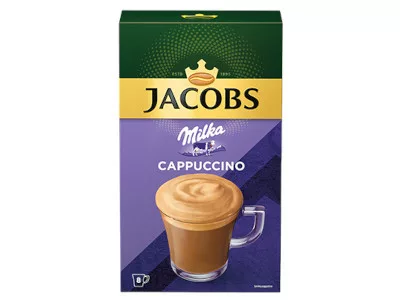 JDE Jacobs Cappuccino Milka 8*15,8g