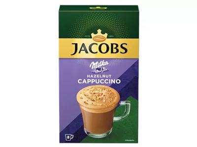 JDE Jacobs Cappuccino Milka Hazelnut 8*16,5g