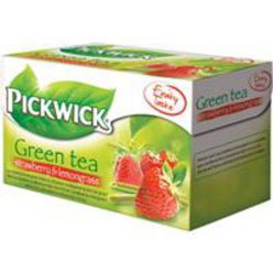 Pickwick Zöld tea Eper-Citromfű  20*1,5g