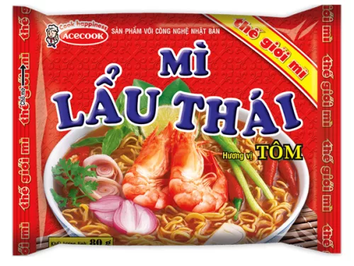 Acecook Mi Lau Thai Garnélarák 83g instant leves