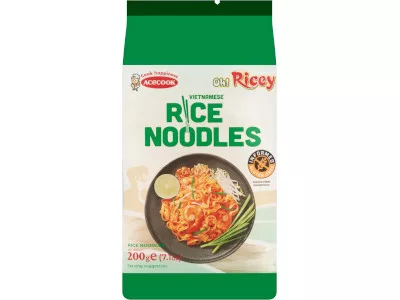Acecook Oh!Ricey rizstészta 200g Szélesmetélt
