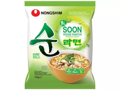 Nongshim Soon Veggie Ramyun instant tészta 112g 344