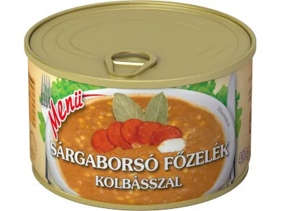Menü 400g Sárgaborsófőzelék kolbásszal