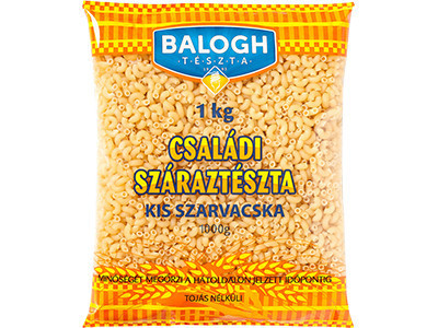 BALOGH tészta 1kg Kis Szarvacska
