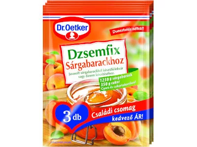Dr.Oetker Dzsemfix Sárgabarackhoz 3*20g családi csomag