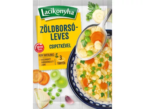 Lacikonyha leves 77g Zöldborsóleves csipetkével