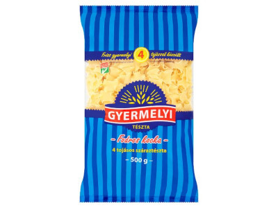 Gyermelyi tészta 500g Fodros kocka - 4tojásos