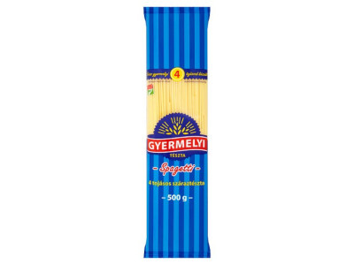 Gyermelyi tészta 500g Spagetti - 4tojásos