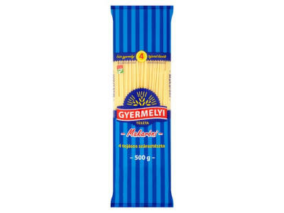 Gyermelyi tészta 500g Makaróni - 4tojásos