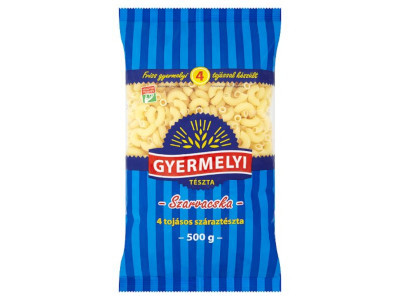 Gyermelyi tészta 500g Szarvacska - 4tojásos