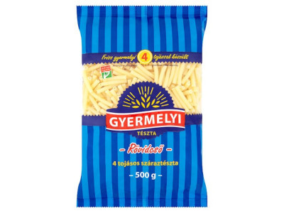 Gyermelyi tészta 500g Rövidcső - 4tojásos