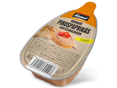 Hamé pástétom 105g Darabos pirospaprikás sertésmájkrém