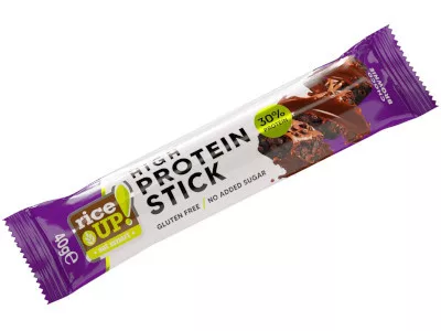Rice Up! Fehérje szelet 40g Csokis Brownie ízű hozzáadott cukor nélkül