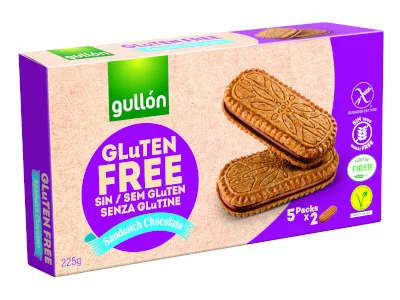 Gullón 225g Szendvicskeksz gluténmentes Csokoládé krémes