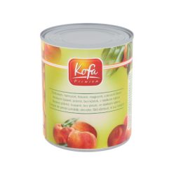 Kofa Őszibarack befőtt 820g felezett konzervben