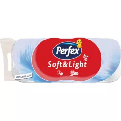 Perfex WC papír 10 tekercs 3 réteg Soft&Light 90lap