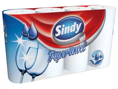 Sindy papírtörlő 4 tekercs - 2 rétegű