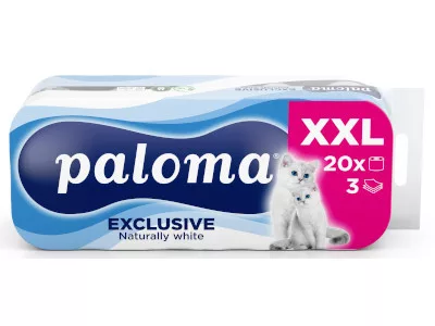 Paloma Exclusive WC papír 20 tekercs 3 réteg Fehér