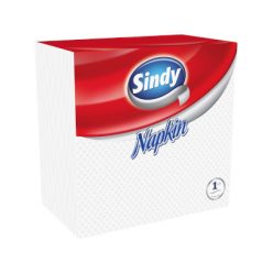 Sindy Szalvéta 45db 1rétegű, fehér 33x33 cm