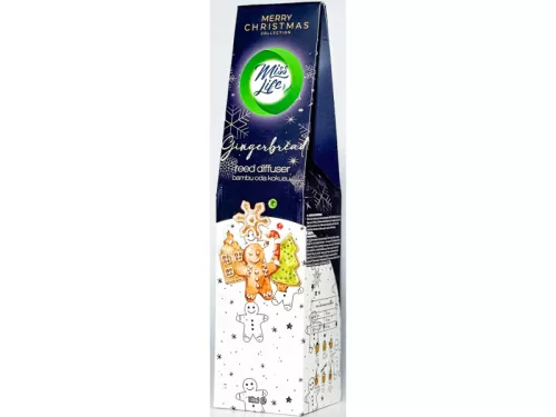 Miss Life pálcás illatosító 100ml Gingerbread-mézeskalács illat