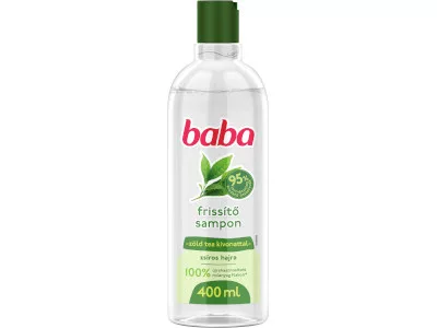 Baba sampon 400ml Zsíros hajra,zöld tea kivonattal