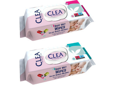 Aquella Clea baby törlőkendő 72db Vitamin E,B