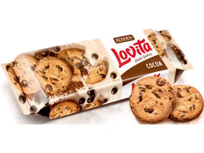 Lovita Classic Cookies 150g Teasütemény kakaós darabkákkal