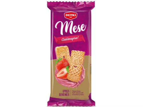 Detki 180g Mese Mézes Epres bevonóval félig mártva