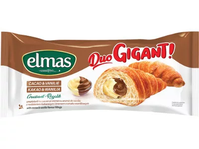 Elmas Croissant 160g Gigant Kakaó-Vanilia
